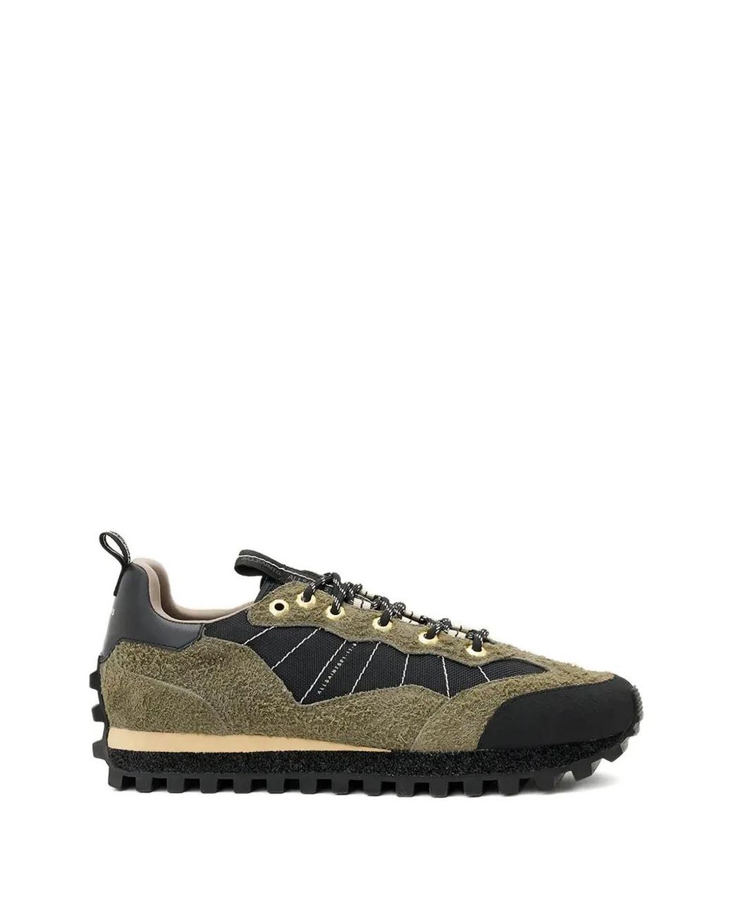 AllSaints Green Suede Nevis Sneakers for men