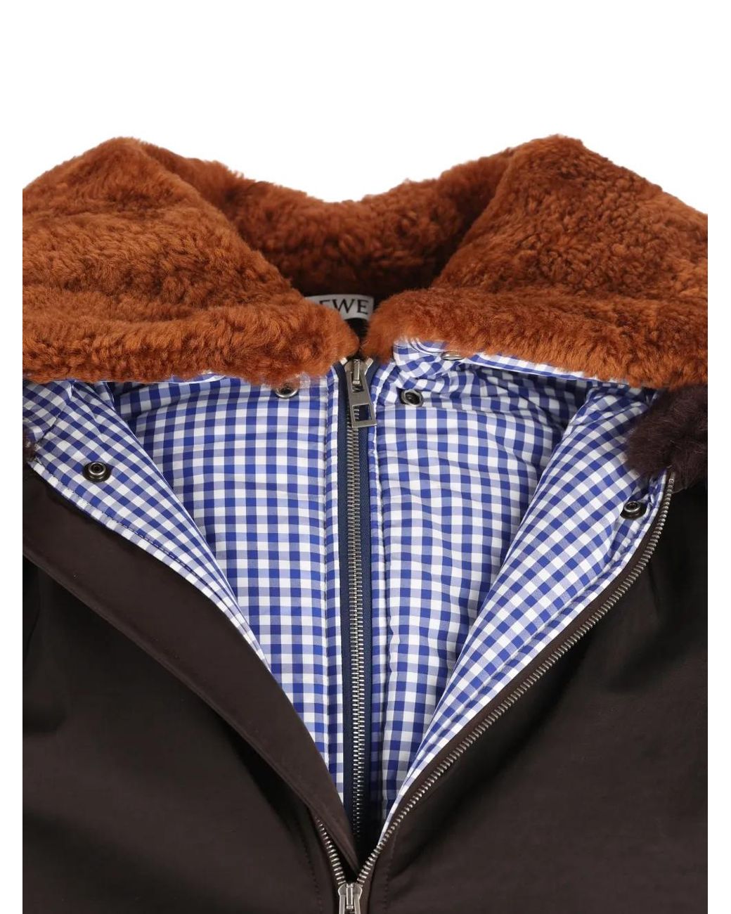 Loewe Black Shearling-Trimmed Bomber Jacket for men