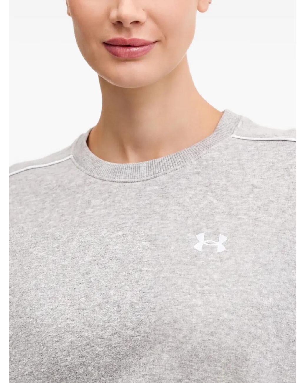 Under Armour Gray Logo-Detail Sweatshirt