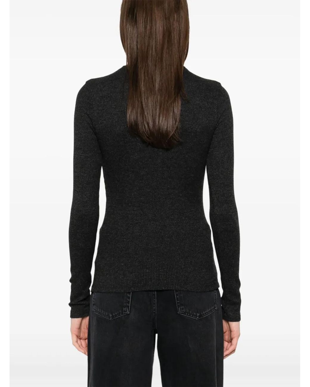Agolde Black Pascale Top