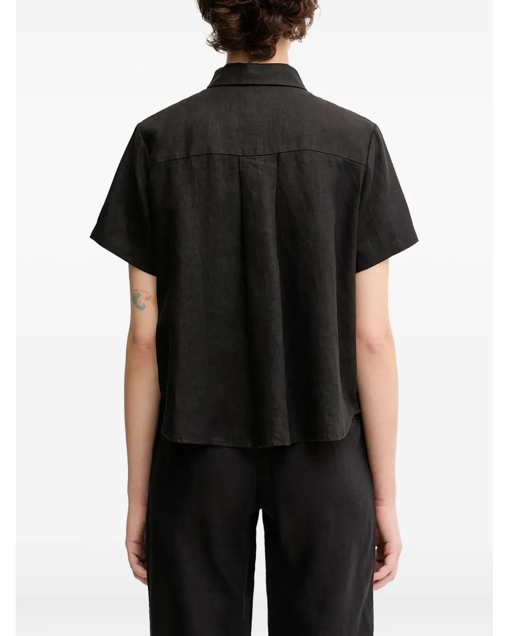 Samsøe & Samsøe Button-Down Blouse in het Black