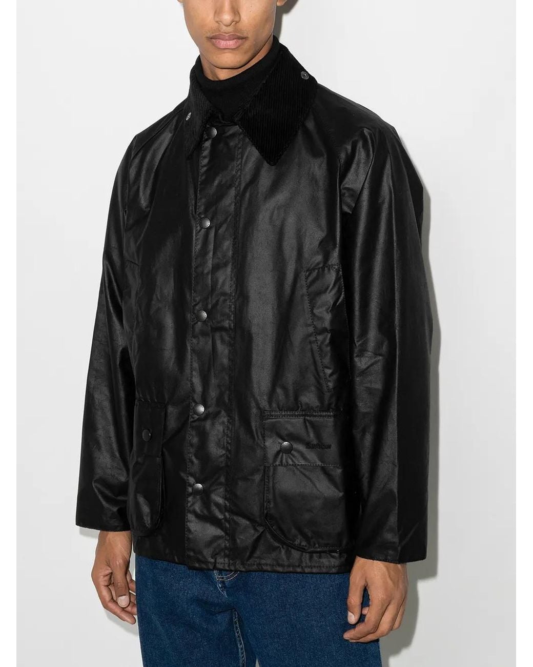 Barbour Black Bedale Wax Jacket