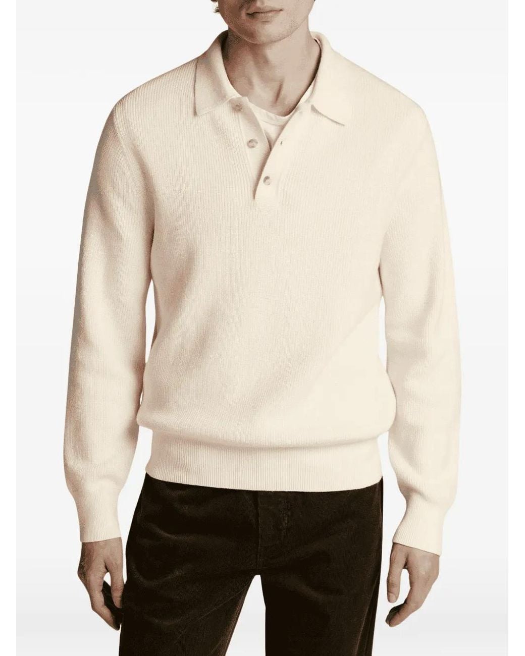 Vince Natural Heirloom Shaker Sweater for men