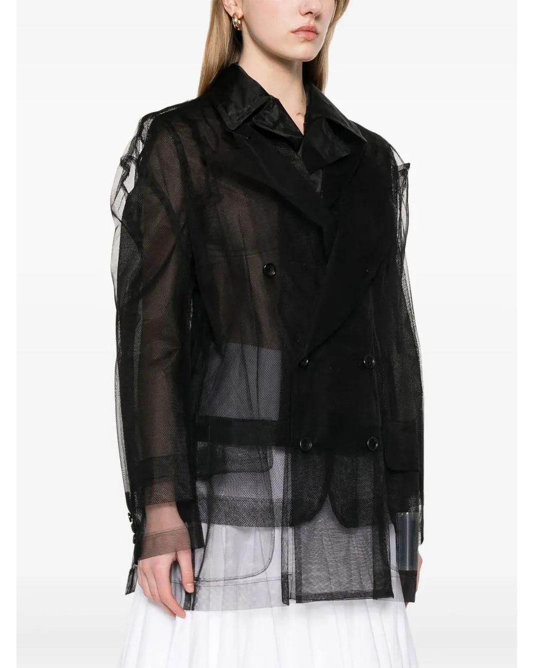 Comme des Garçons Black Tulle Jacket