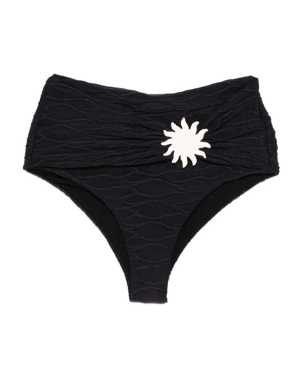 Cala De La Cruz Black Noelle Bikini Bottoms