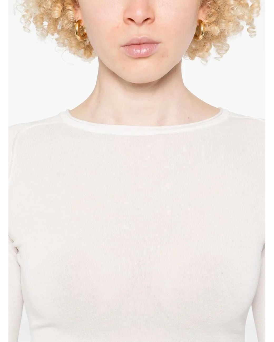 Our Legacy White Crew-Neck Top