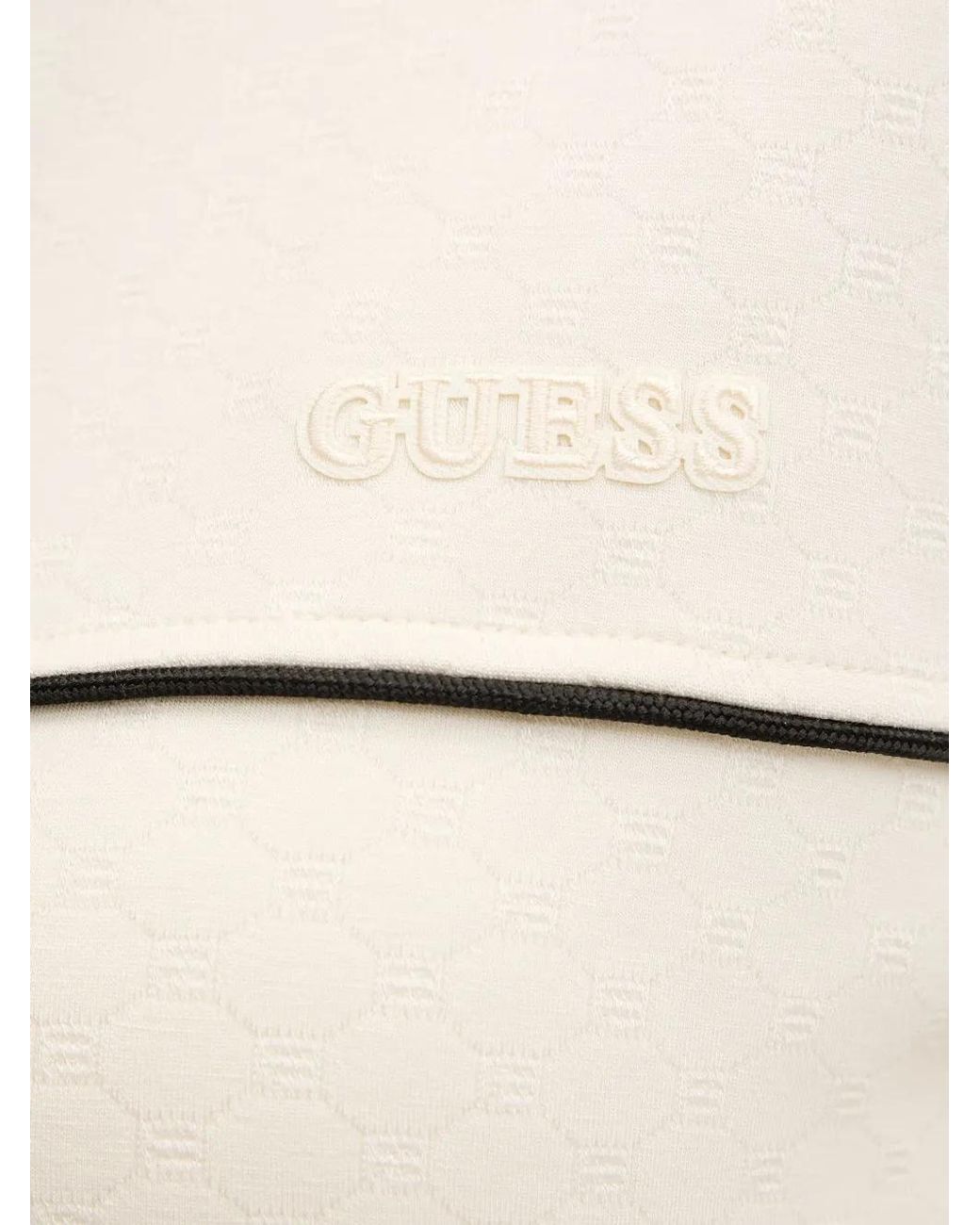Guess Natural Logo-Embroidered Piping Sweatshirt