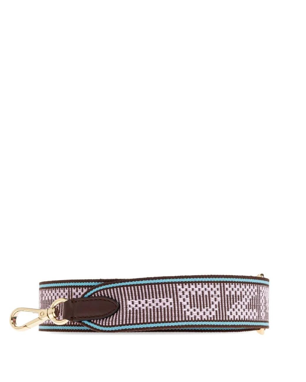 Fendi White Strap You Ff-Motif Bag Strap