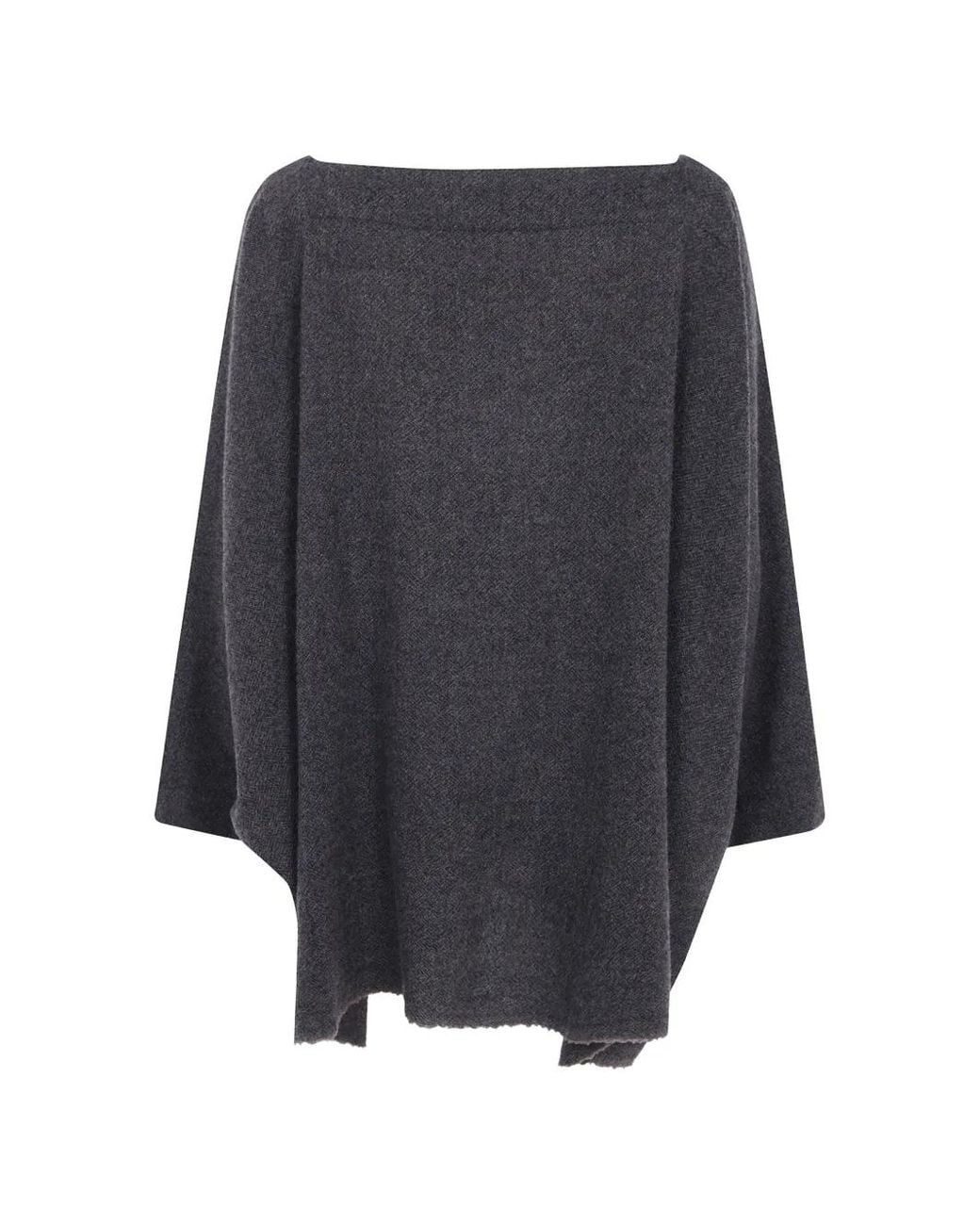 Daniela Gregis Gray Boat-Neck Cashmere Sweater