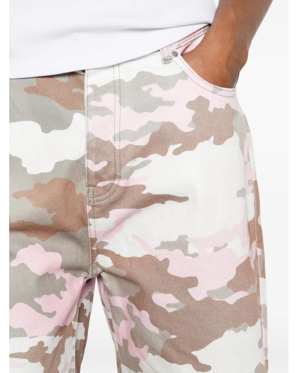 BLUE SKY INN White Camo-Print Shorts for men
