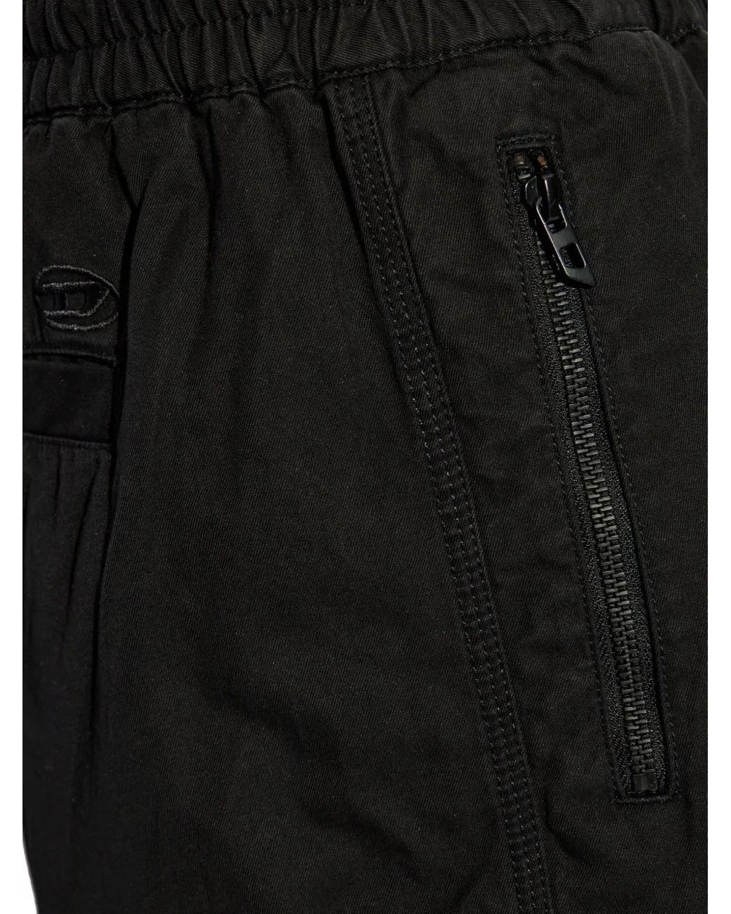 DIESEL Black Pant Beeck Short for men