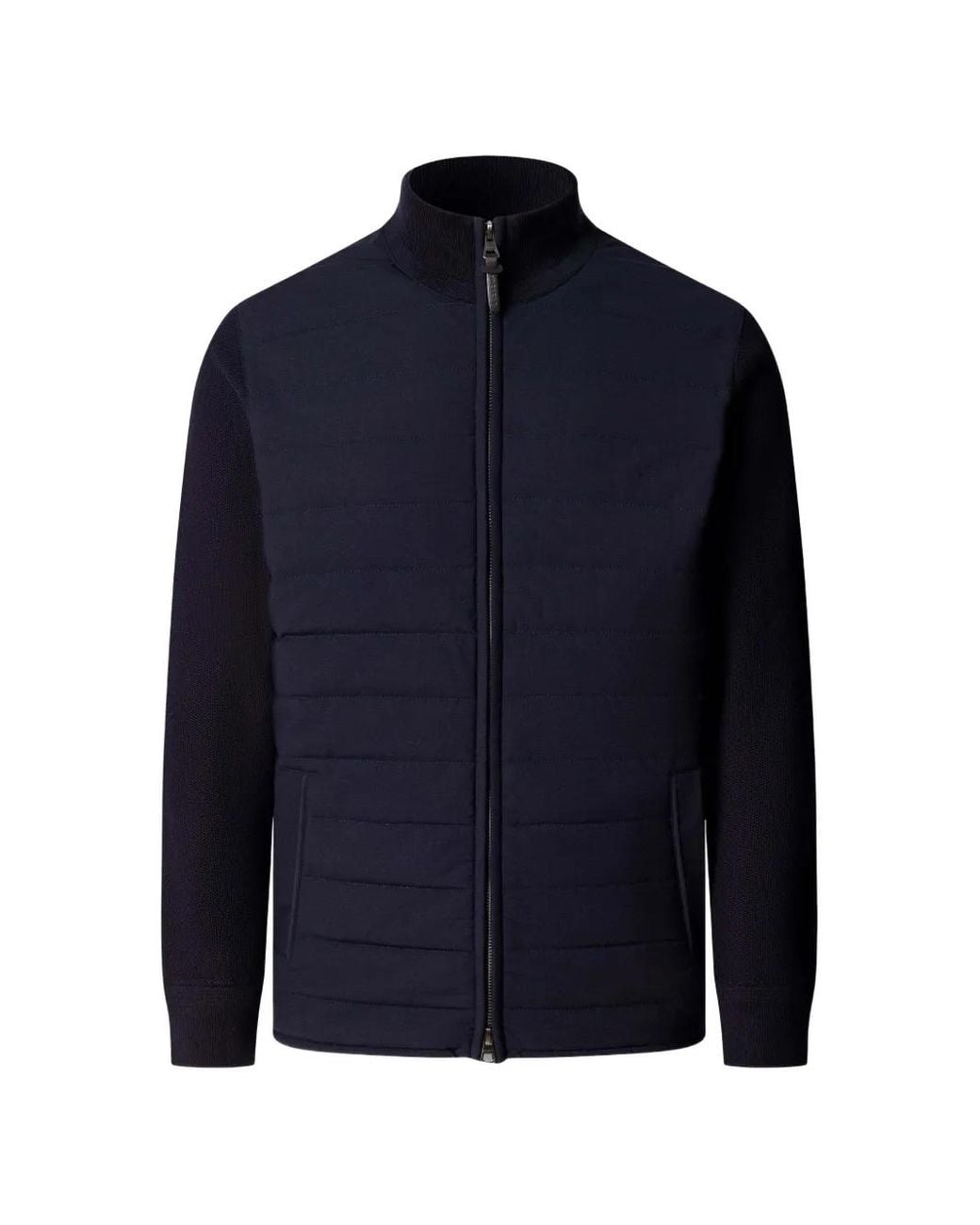 Hackett Blue Veste Zippée À Tissage À Cloisons for men