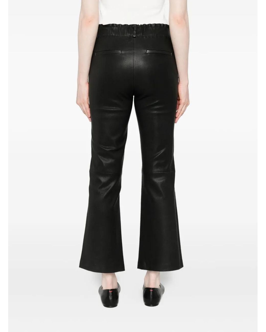 Arma Black Leather Trousers