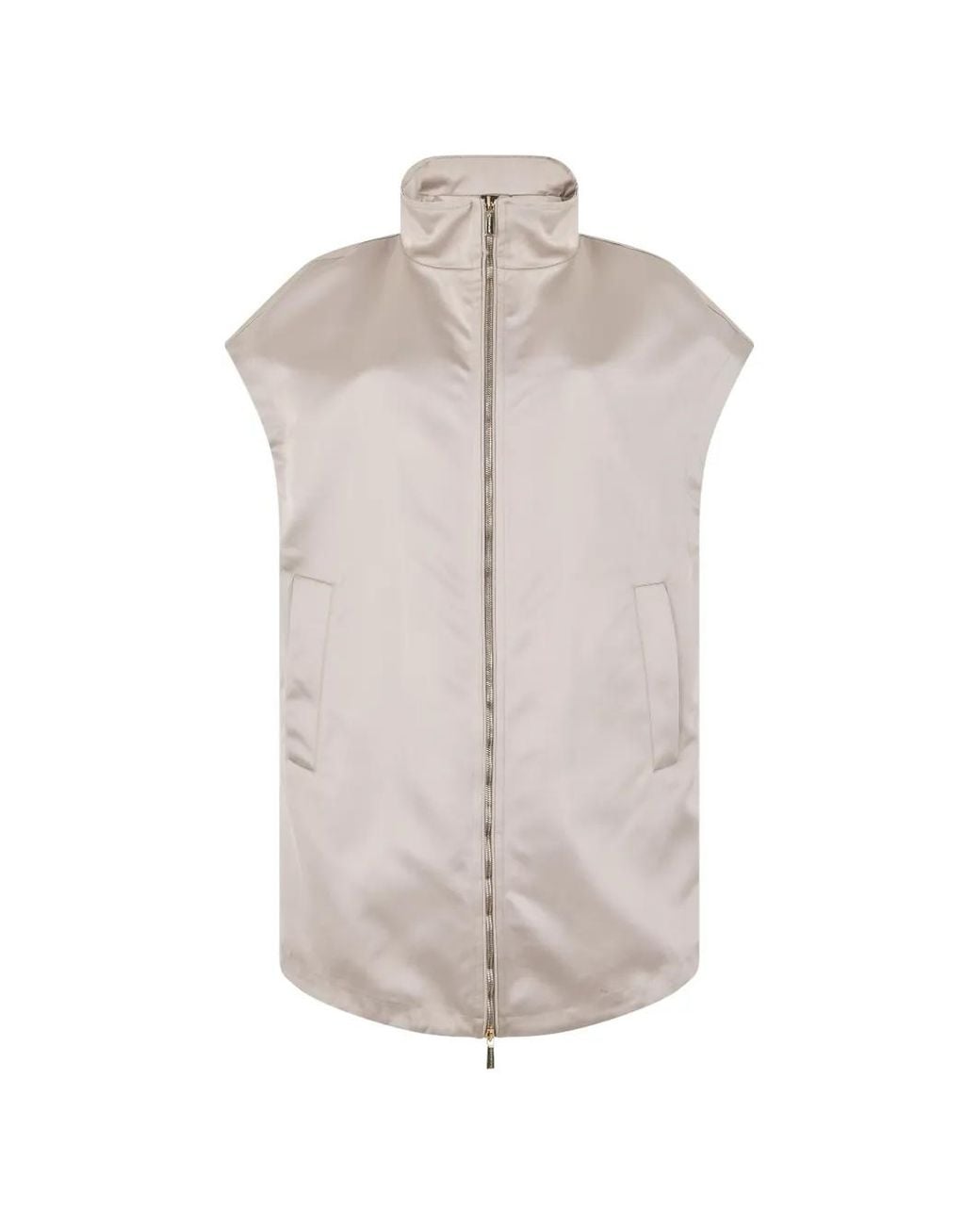 Moorer Gray Carlene-P Sleeveless Gilet