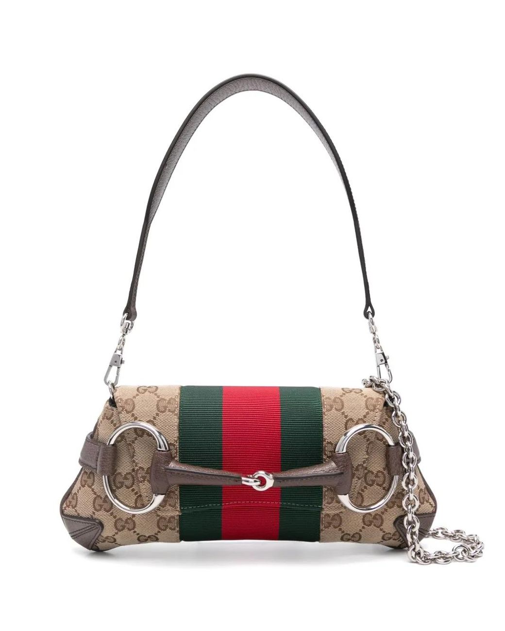 Gucci ホースビット チェーン ショルダーバッグ M レッド | Lyst