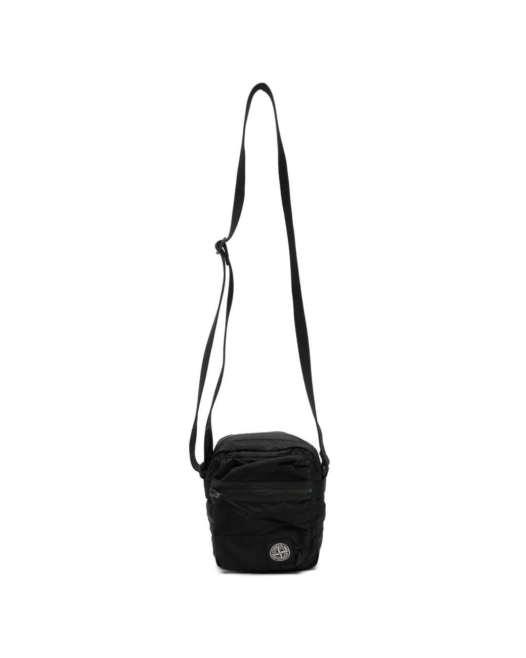 Stone Island Black Nylon Crossbody Bag for men