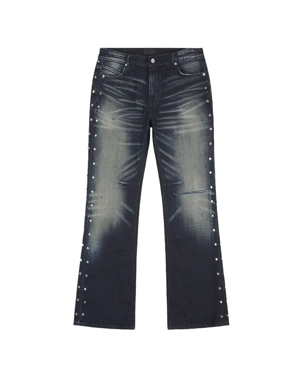 RTA Blue Mael Stud-Embellished Jeans for men