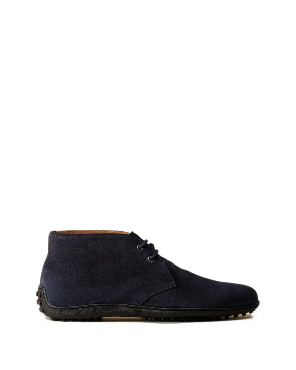 Car Shoe Blue Suede Desert Boots for men
