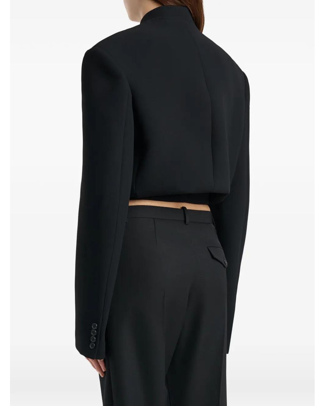 Khaite Black York Jacket With Cord Embroidery