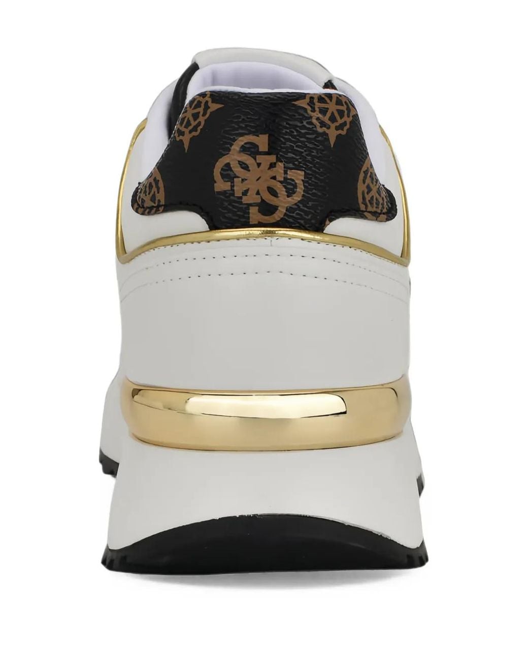 Guess White Koyaa 4G Logo-Patch Sneakers