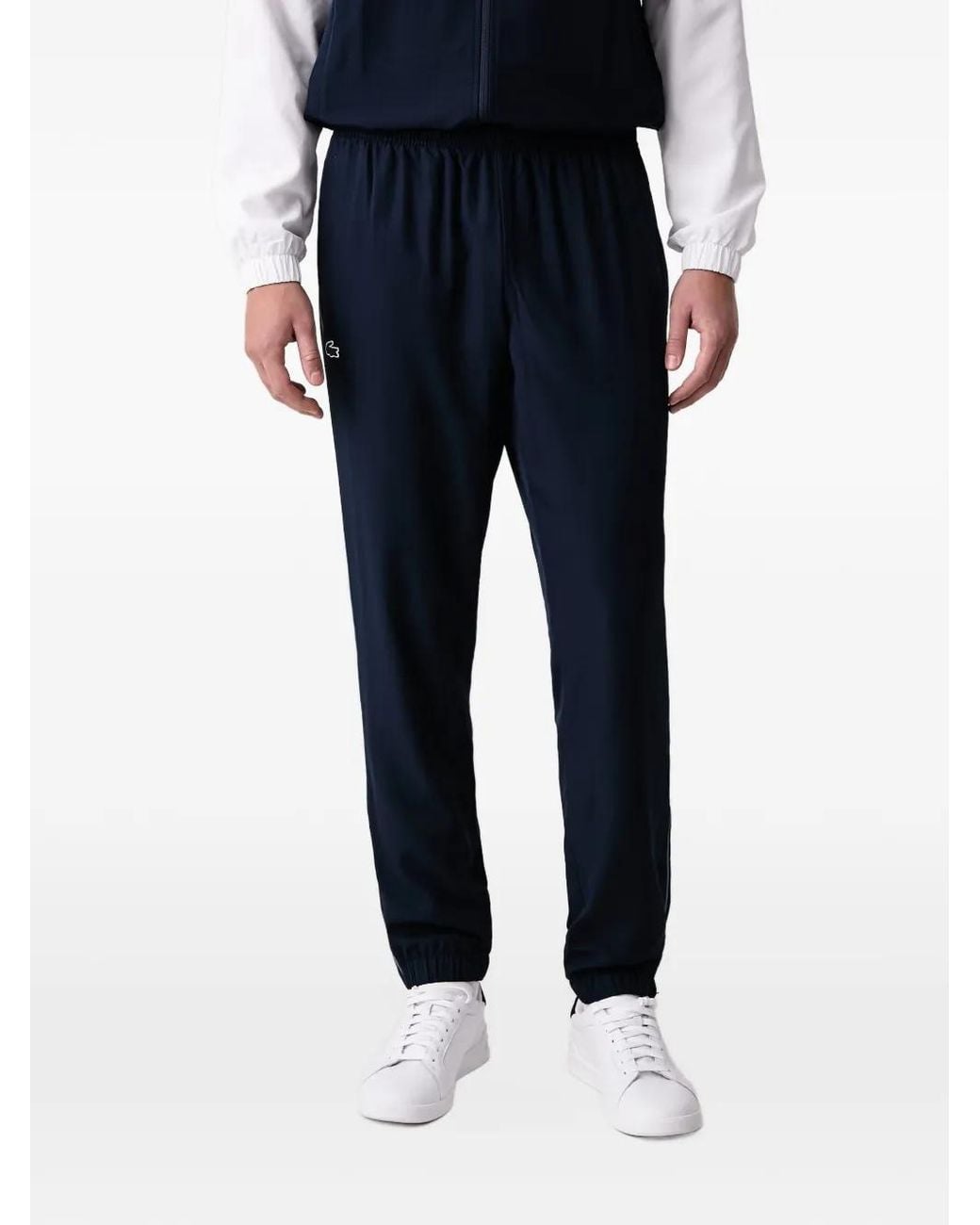 Lacoste Blue Colour-Block Hooded Track Pants for men