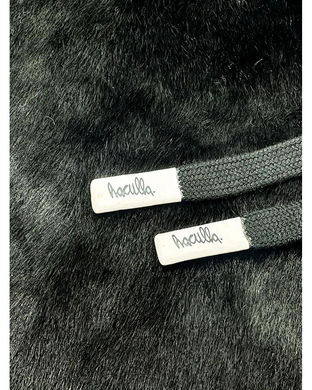 Haculla Black Faces Fur Jacket for men