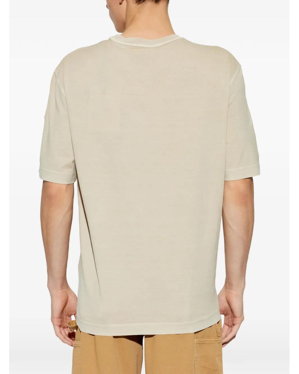 Moncler White Printed T-Shirt for men