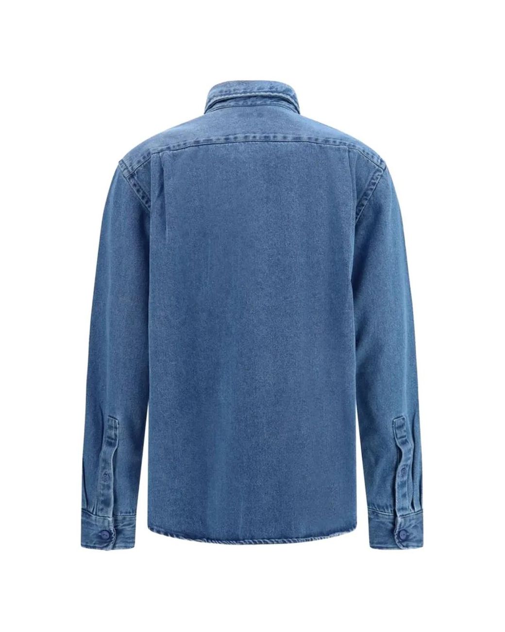 Deperlu Blue Patch-Pocket Shirt for men
