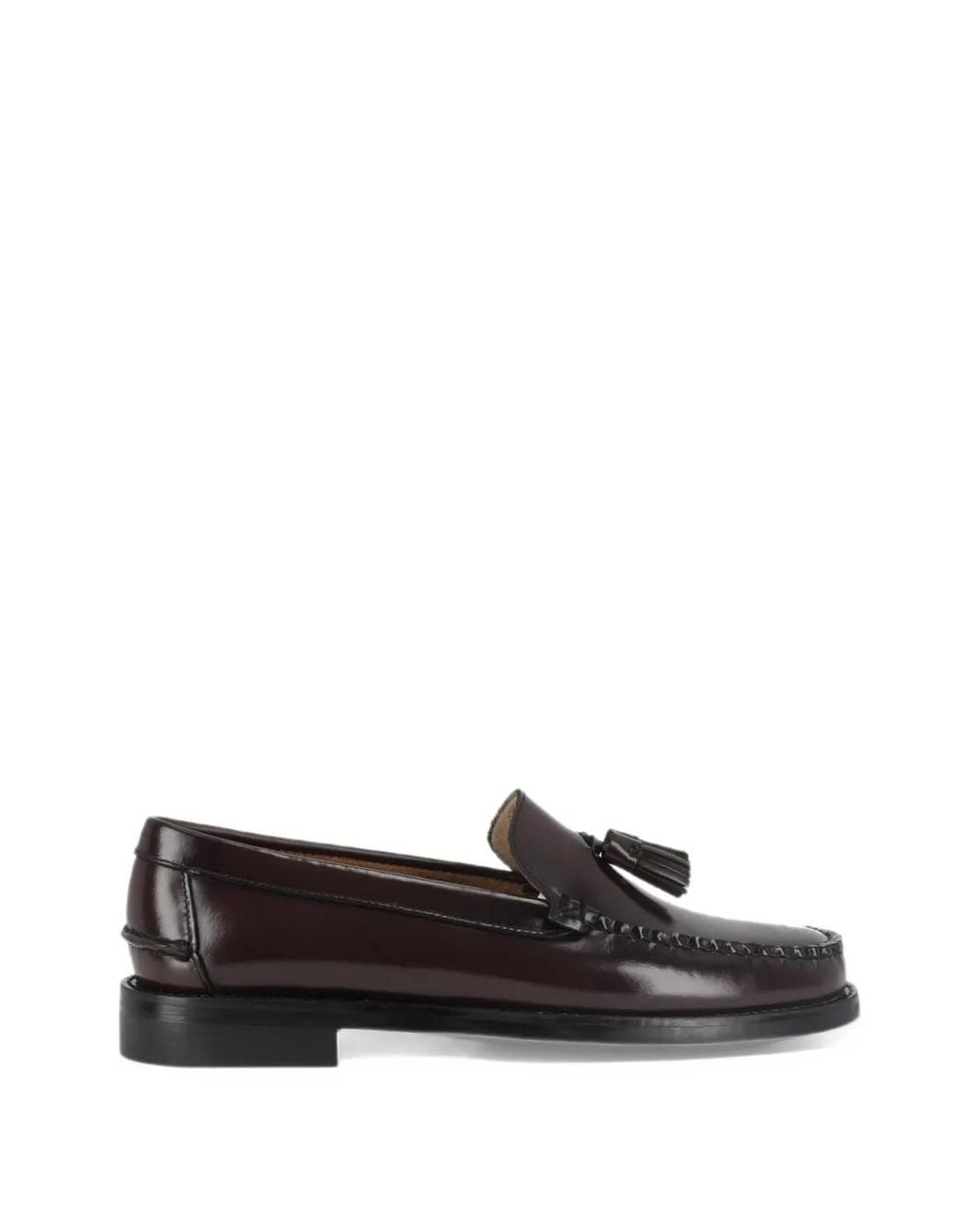 Sebago Black Will Tassel Leather Loafers for men