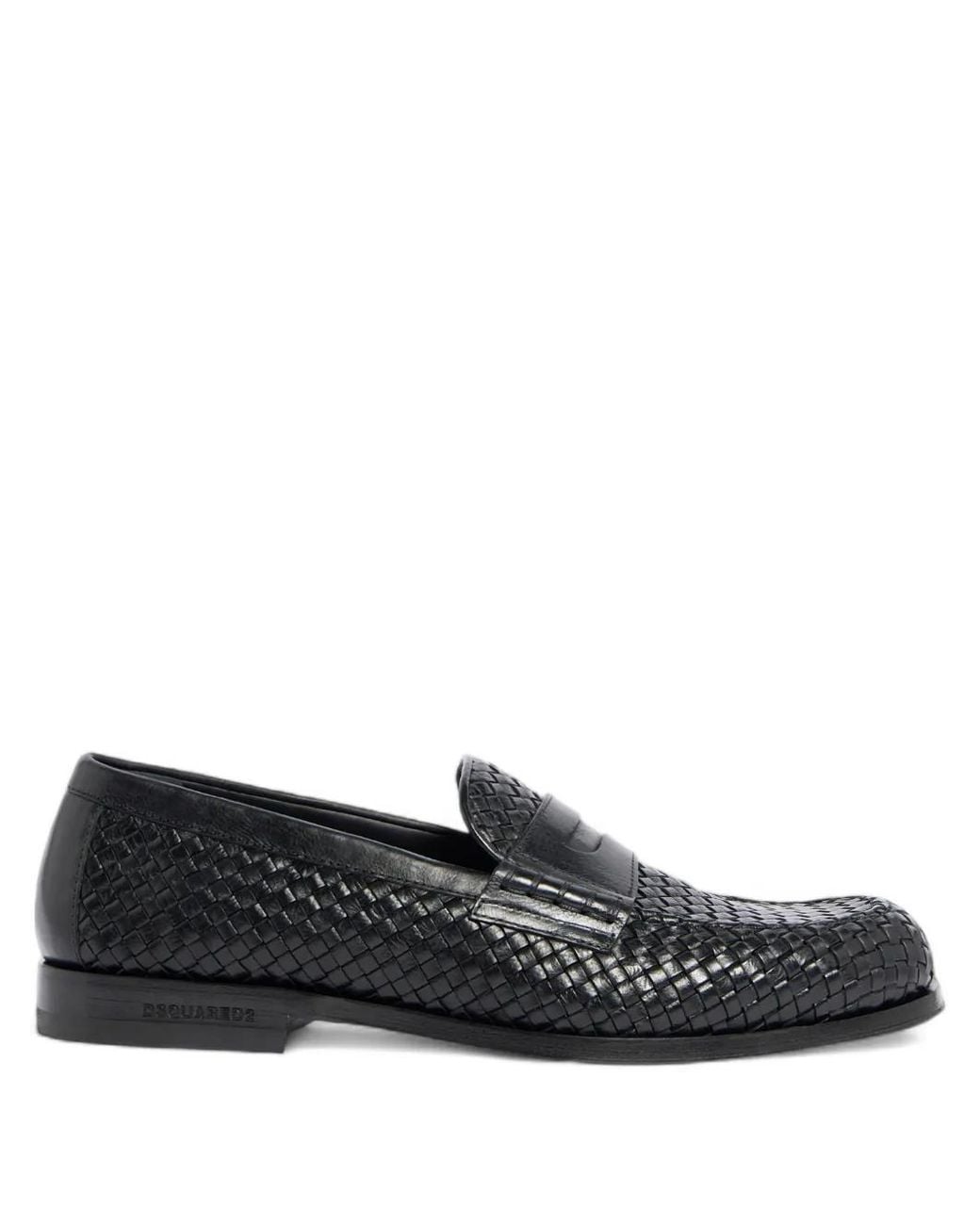 DSquared² Loafer Mit Webmuster in Black für Herren