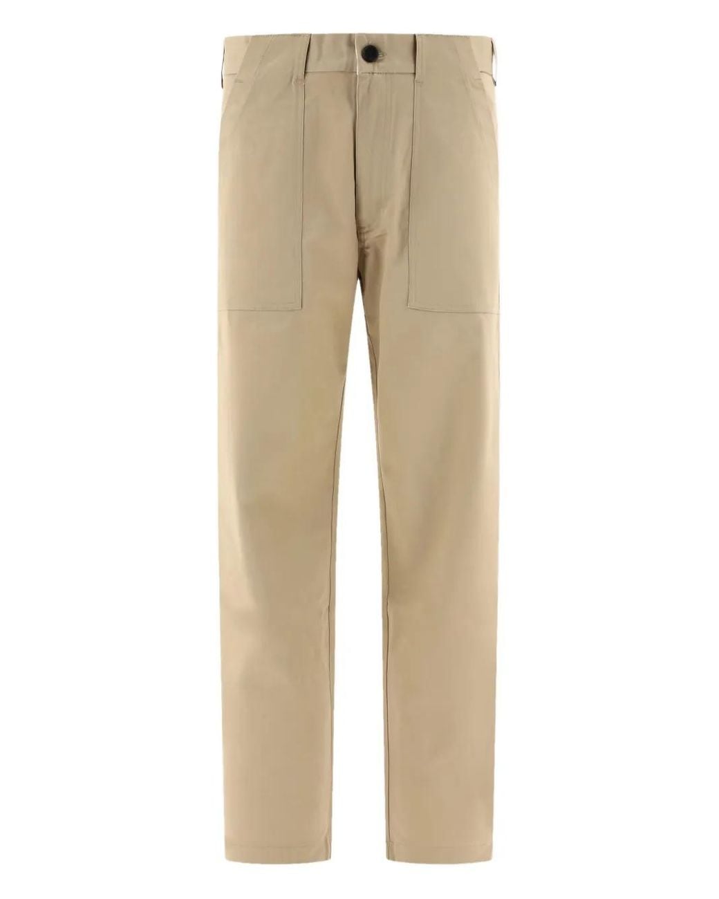 ANDBLUE Natural Patch-Pockets Trousers for men