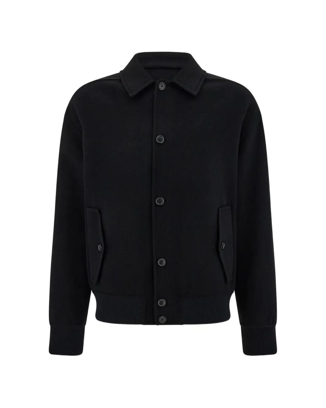 Ferragamo Black Wool And Cashmere Blouson for men