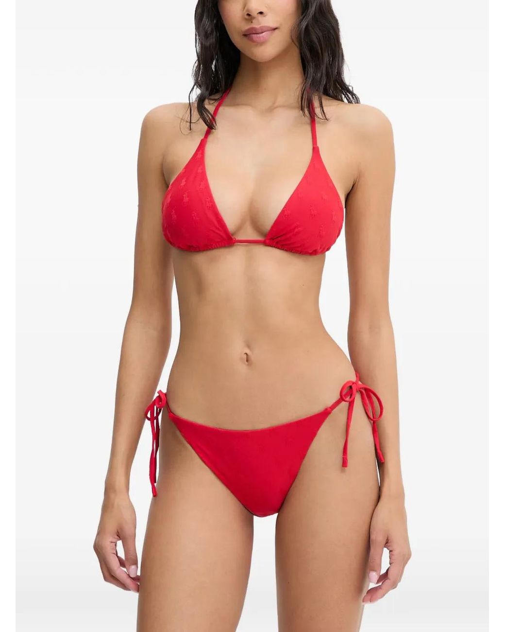 Polo Ralph Lauren Pony-Embroidered Side-Tie Bikini Bottoms