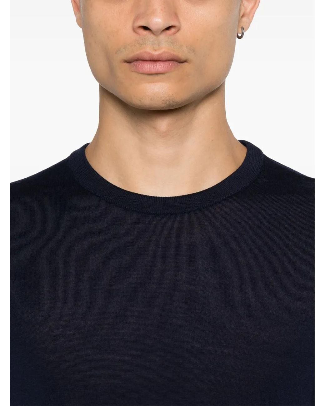 Pull À Encolure Ronde Kiton pour homme en coloris Blue