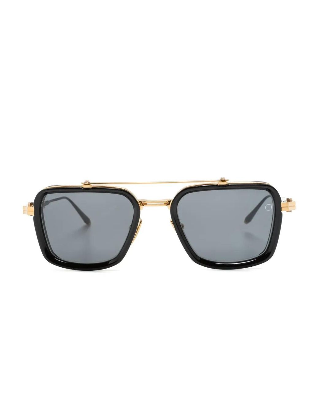Akoni Gray Rectangle-Frame Tinted Sunglasses