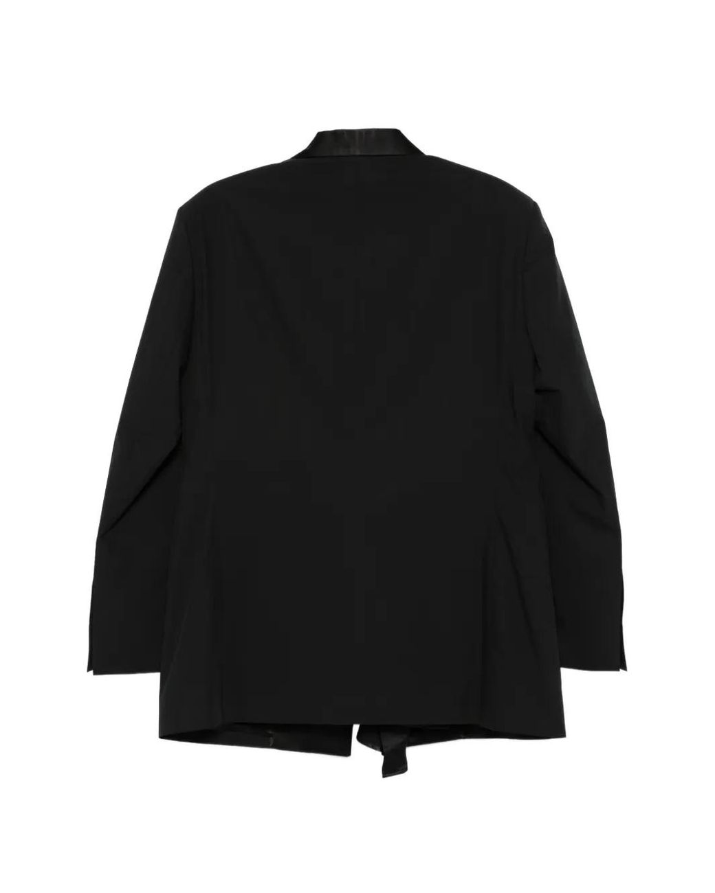 ALAINPAUL Black Shawl Collar Jacket