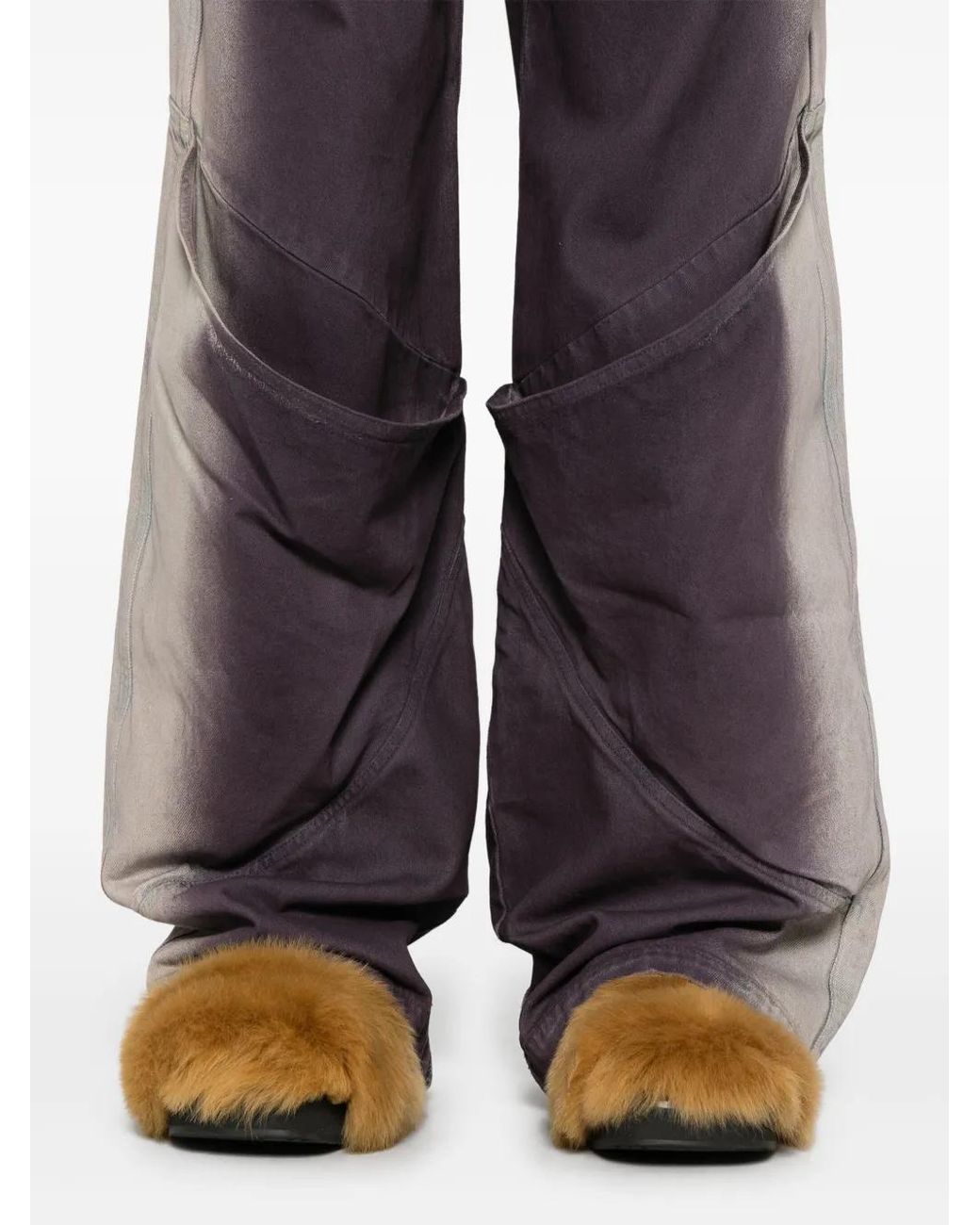 The Attico Purple Long Jeans