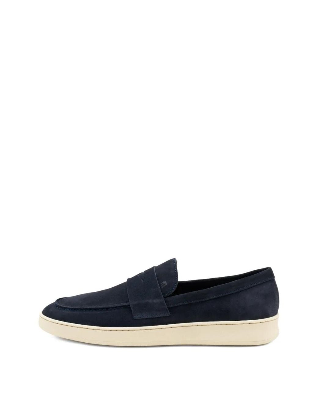 Frau Blue Saddle-Detail Loafers for men
