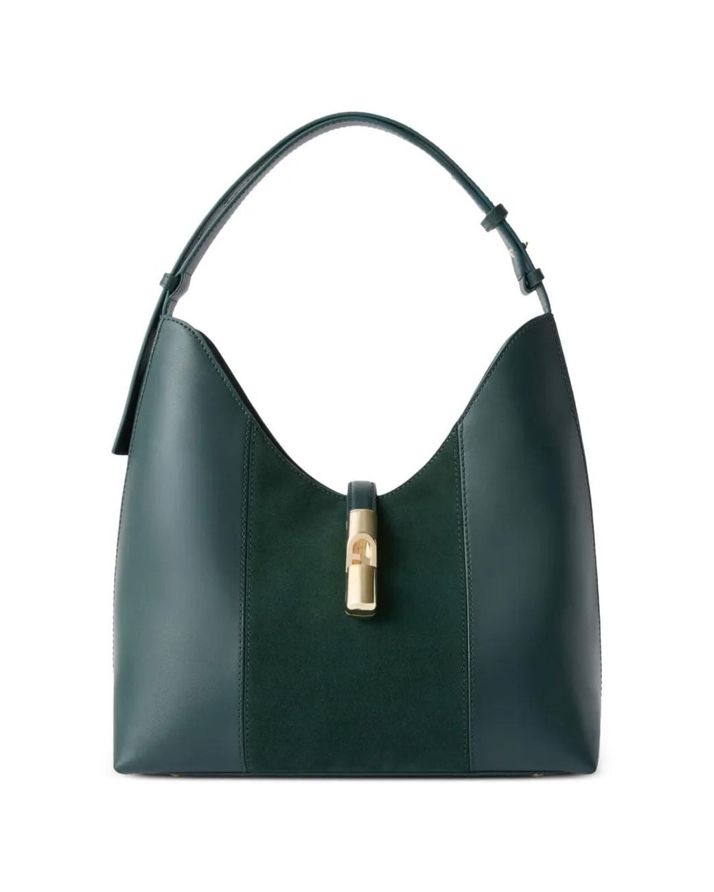 Furla Green Goccia Shoulder Bag M
