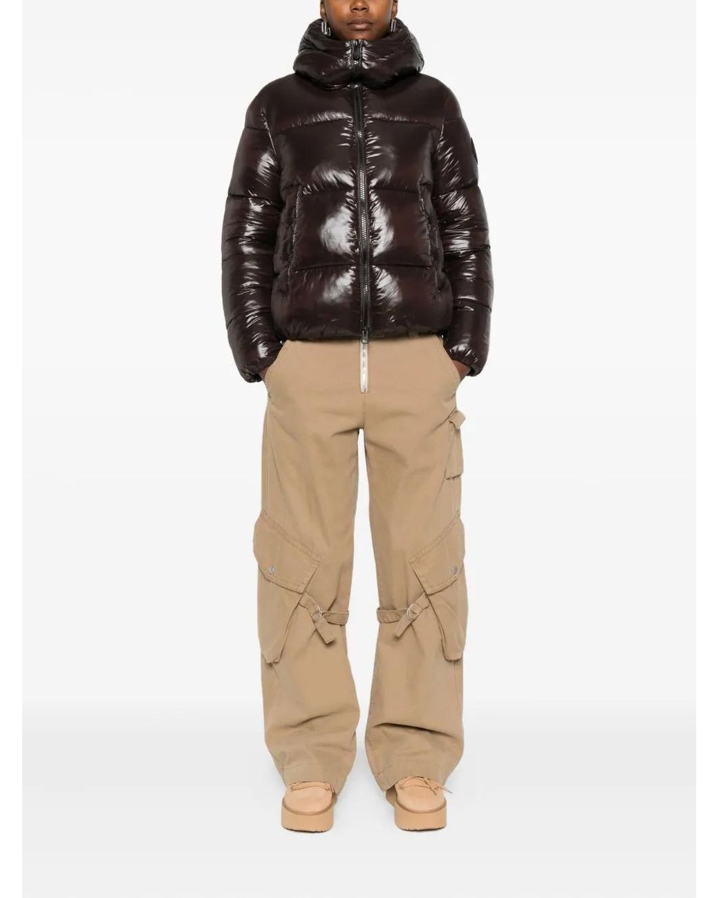 Save The Duck Black Hooded Puffer Jacket
