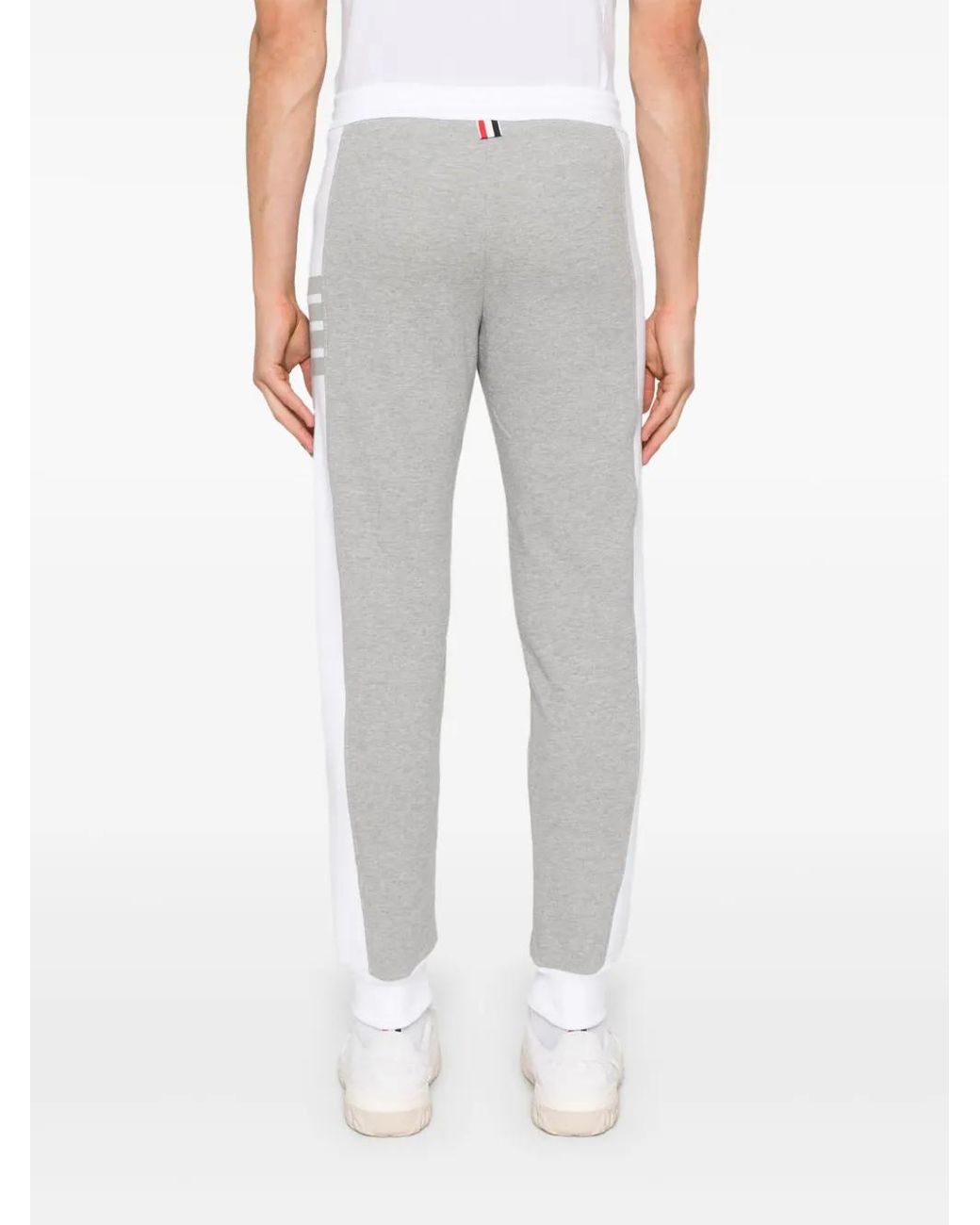 Thom Browne Gray Bar Stripe Track Pants for men