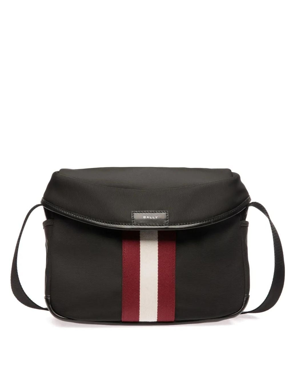 Sacoche À Détails Rayés Bally pour homme en coloris Black
