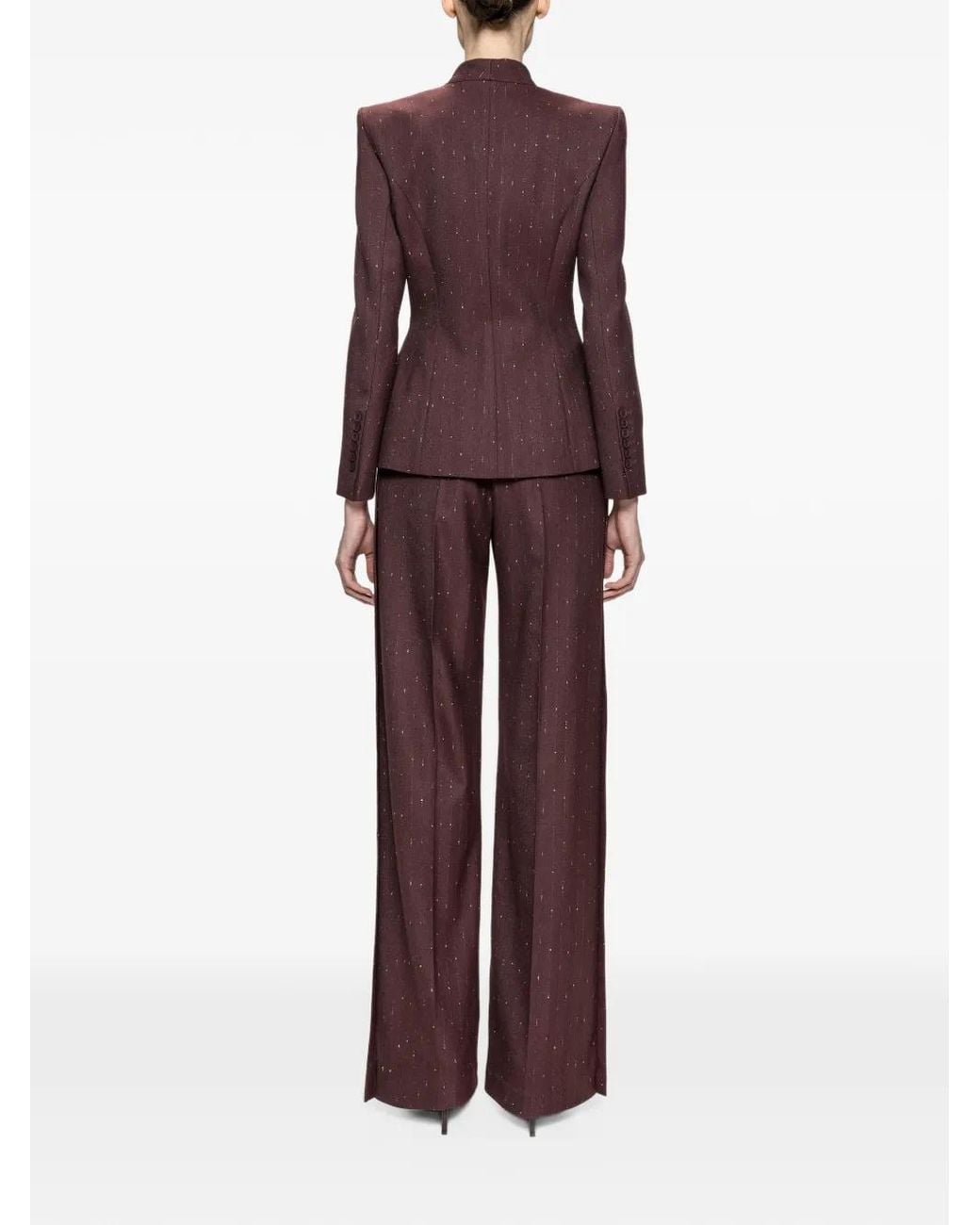 Nissa Purple High-Waisted Pants