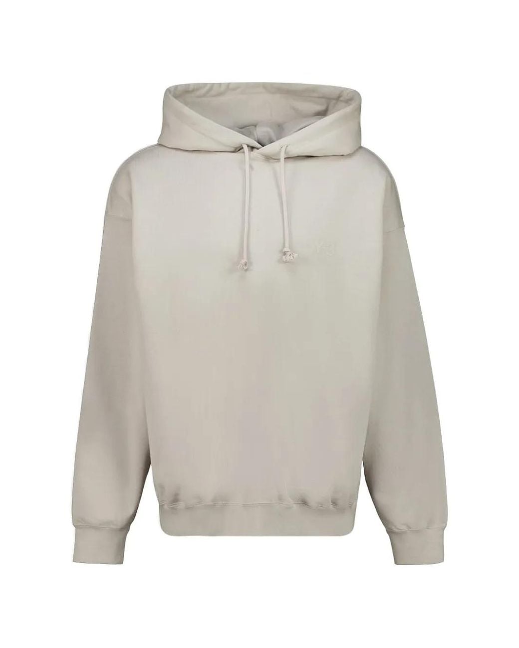 Y-3 Gray Logo-Detail Hoodie for men