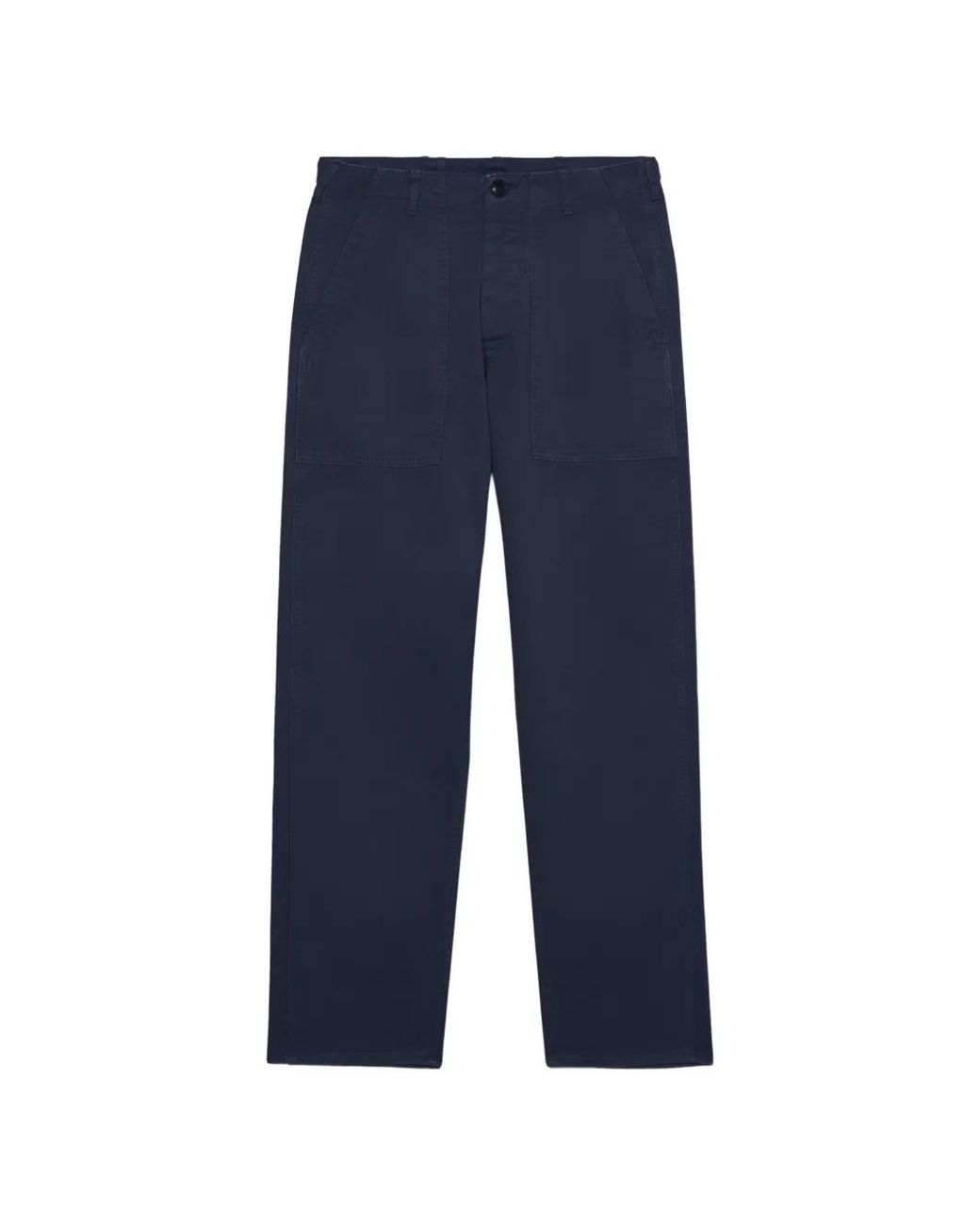 Fortela Blue Newfatigue Patch-Pocket Trousers for men