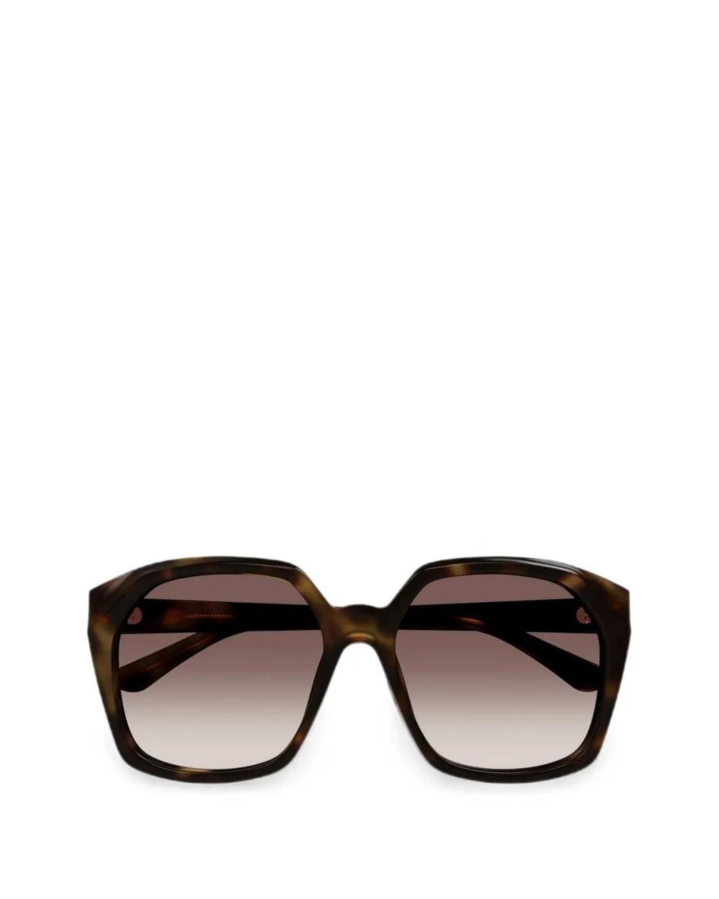 Chloé Black Square-Frame Sunglasses