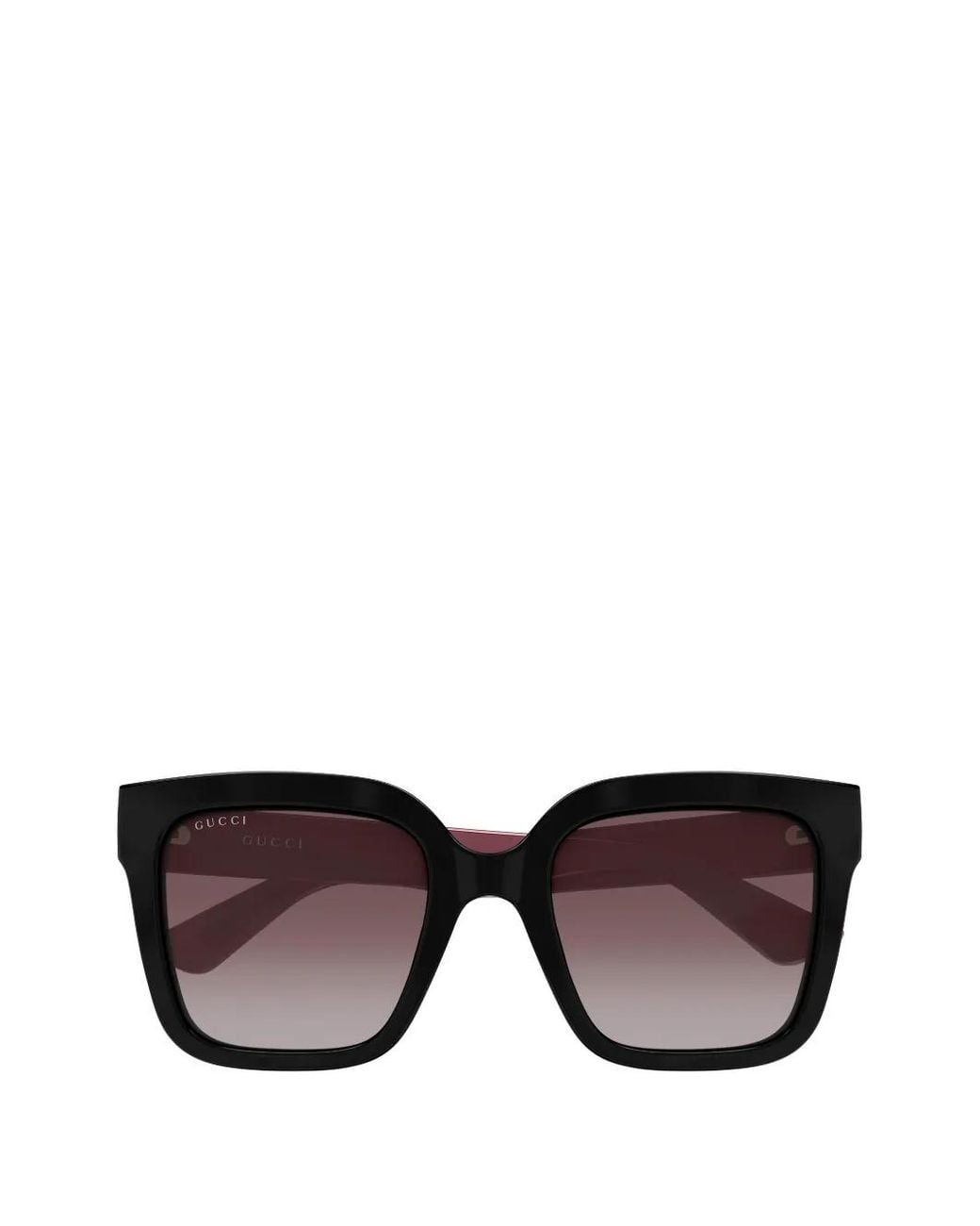 Gucci Black Interlocking G Square-Frame Sunglasses