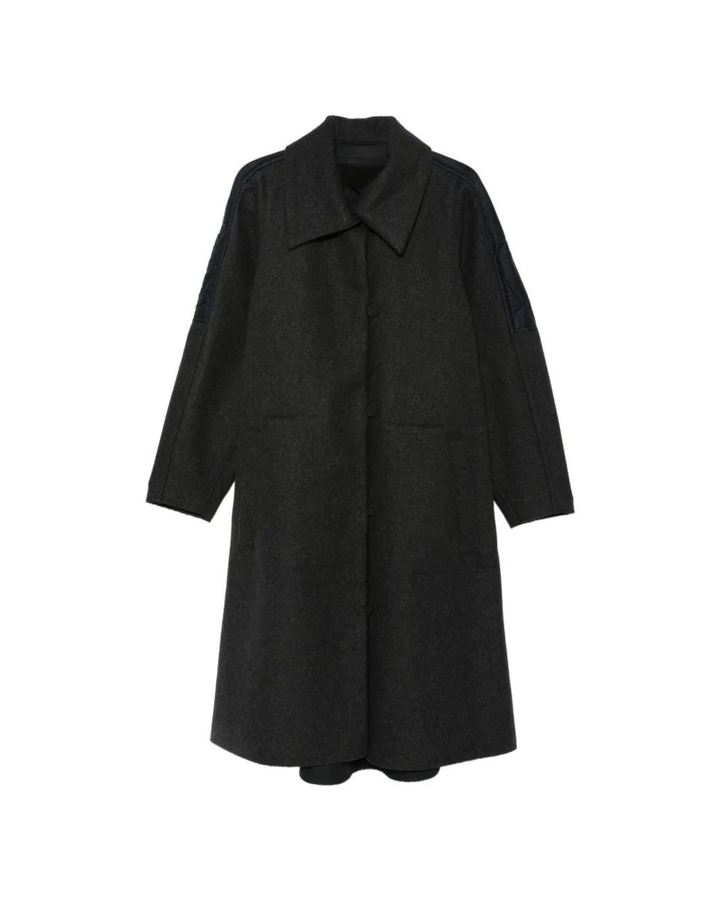 FRANCESCA MARCHISIO Black Quilted-Panel Coats