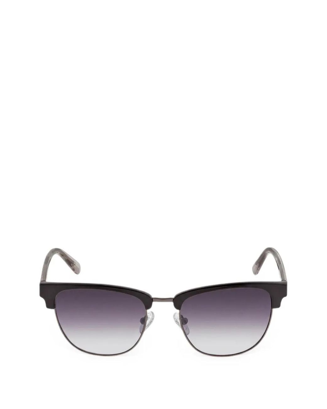 GUESS EYEWEAR Metallic Clubmaster Logo-Engraved Sunglasses for men