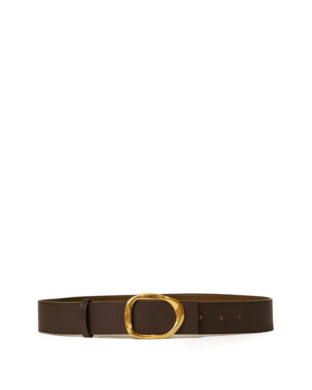 Twinset White Reversible Leather Belt